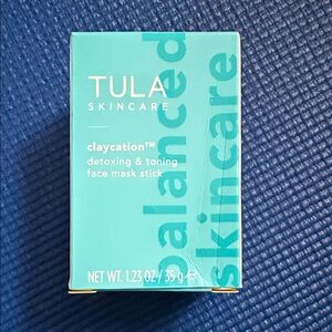 Tula Skincare Claycation Detoxing & Toning Face Mask Stick — Aqua Blue